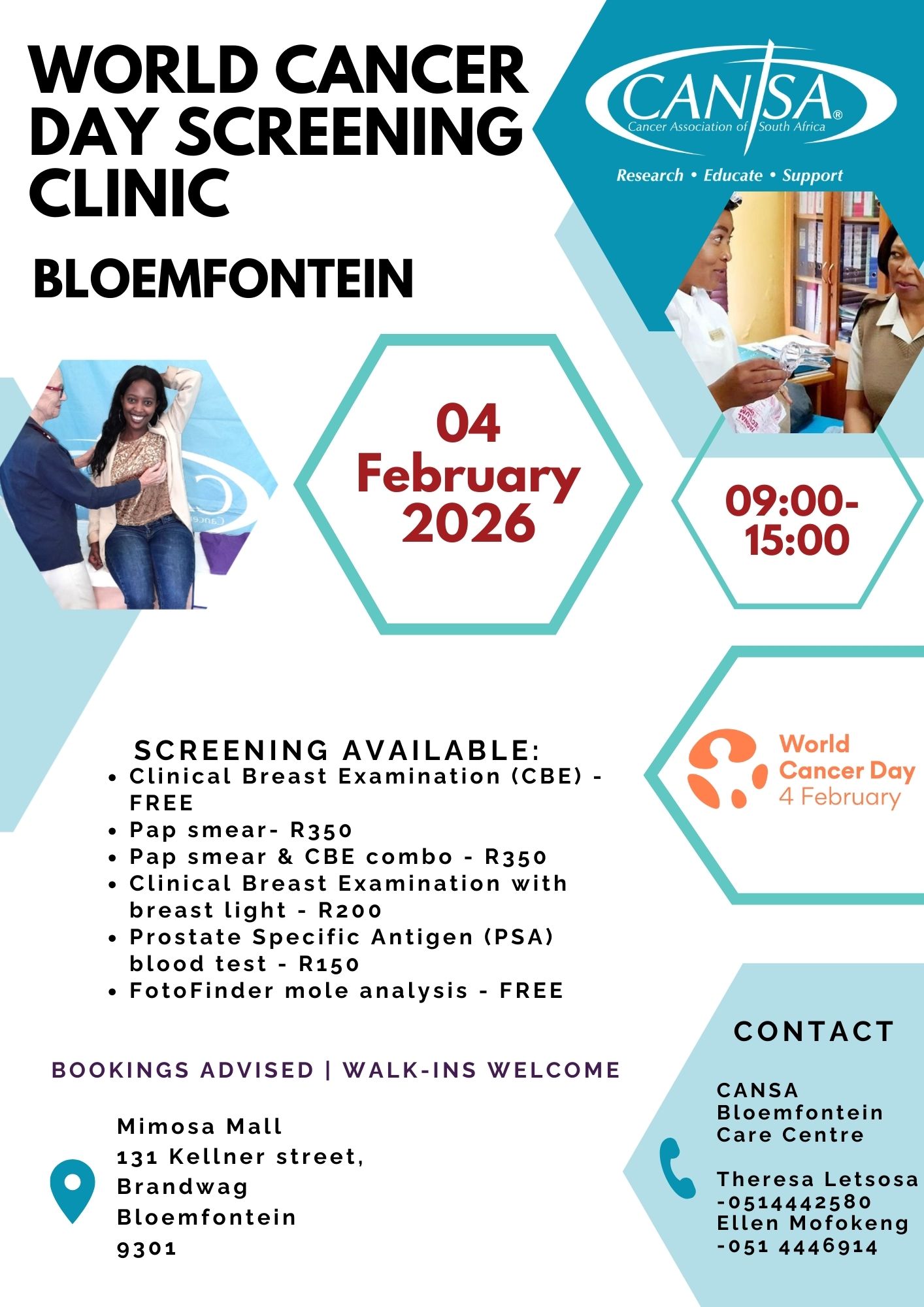 CANSA Cancer Screening (February 2026)